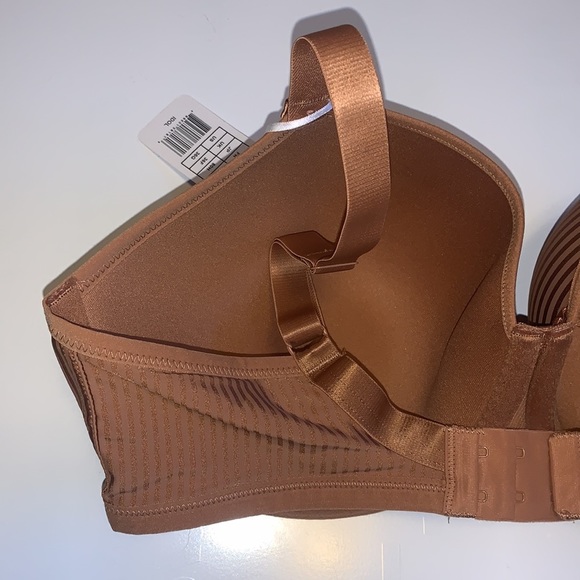 🆕 Freya “Idol” Striped Terracotta Satin Bra - Women’s Size 36G / G36 - Picture 6 of 9